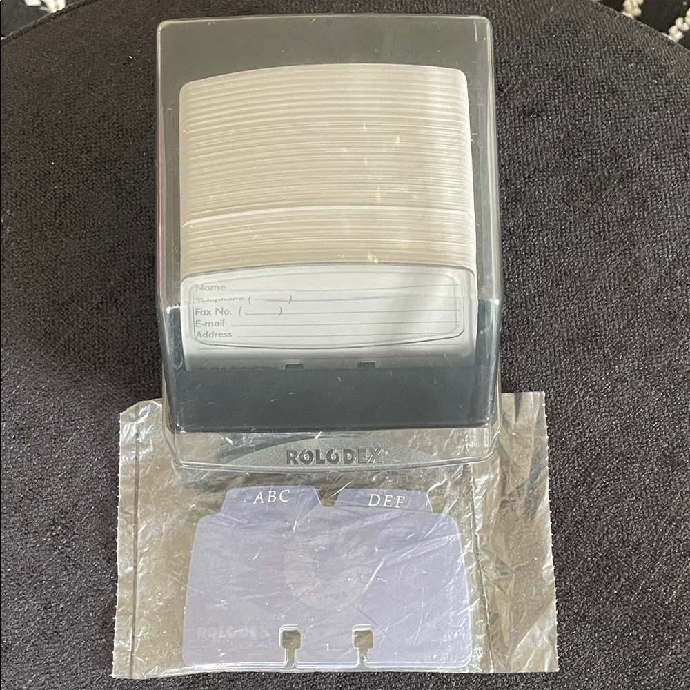 Vintage Post Mid Century Rolodex Card Holder with Index Tabs